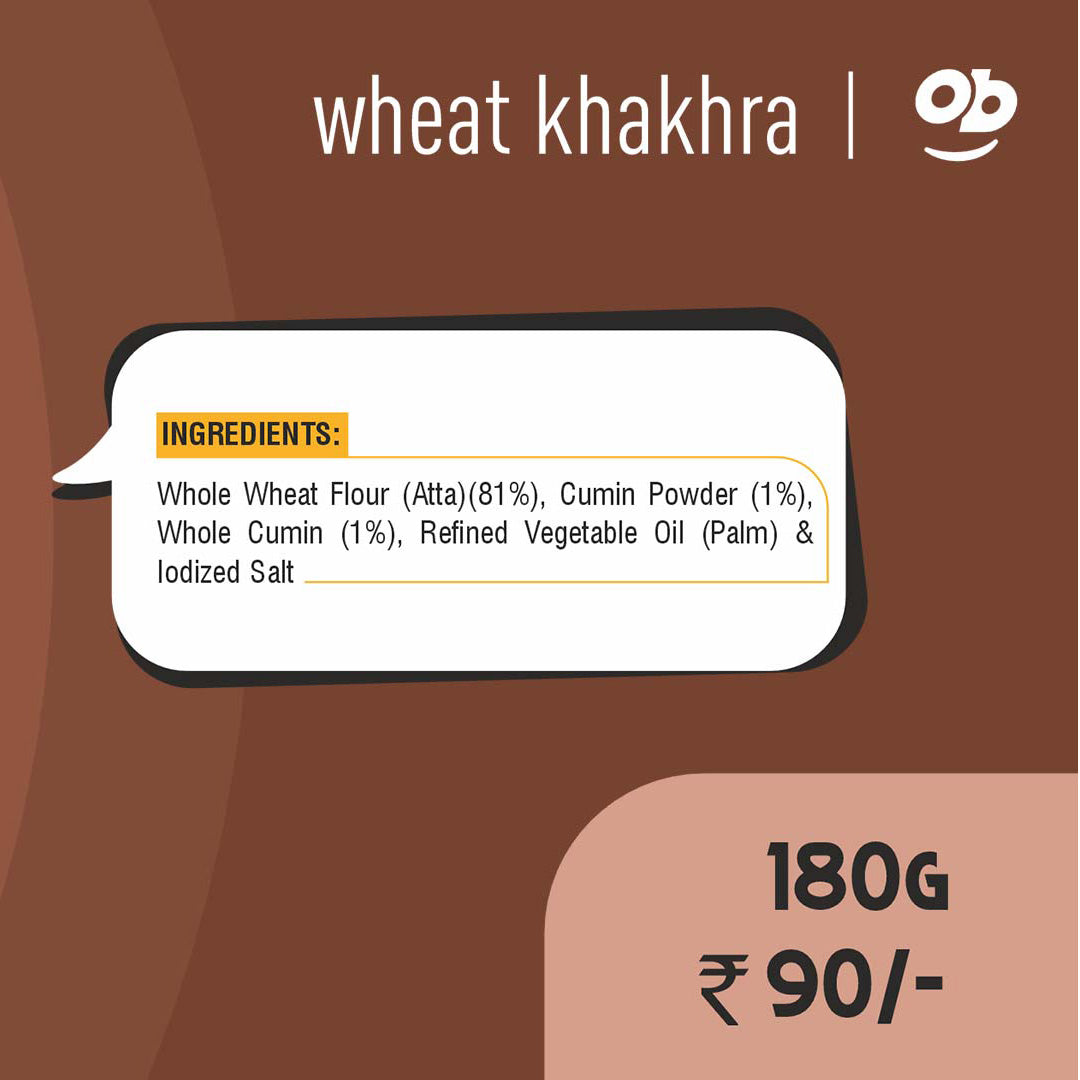 Roasted Wheat Khakhra - Jeera 180g
