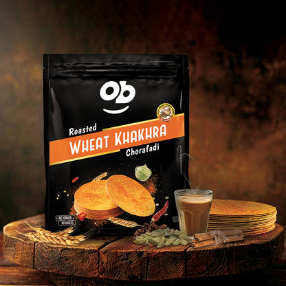Roasted Chorafadi Round khakhra- 180g / pack of 5