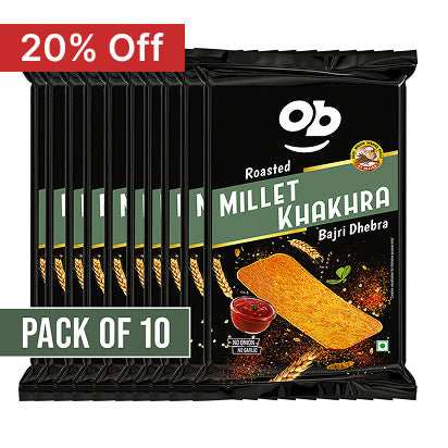 Roasted Bajri Smart khakhra - 50g / pack of 10