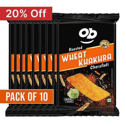 Roasted Chorafadi Smart khakhra - 50g / pack of 10