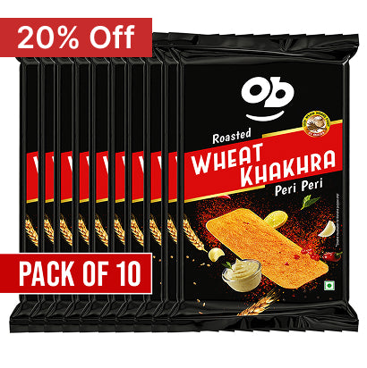 Roasted Peri Peri Smart khakhra - 50g / pack of 10