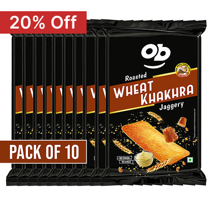 Roasted Jaggery Smart khakhra - 50g / pack of 10