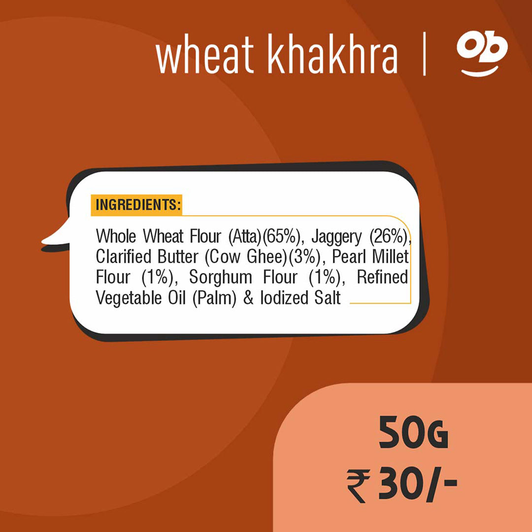 Roasted Wheat Khakhra - Jaggery 50g