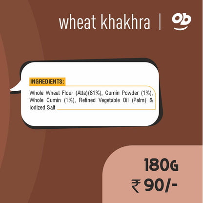 Roasted Wheat Khakhra - Jeera 180g