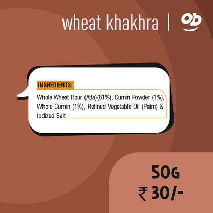 Roasted Wheat Khakhra - Jeera 50g