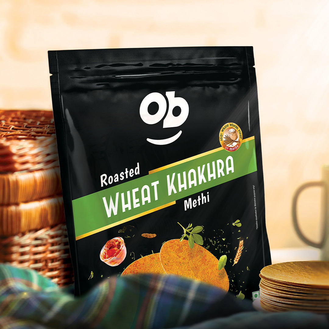 Roasted Methi Round khakhra - 180g / pack of 5