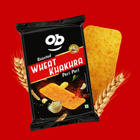 Roasted Wheat Khakhra - Peri-Peri 50g